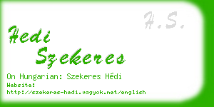 hedi szekeres business card